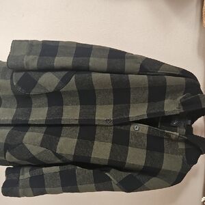 RDI Olive and Charcoal Checkered Jacket